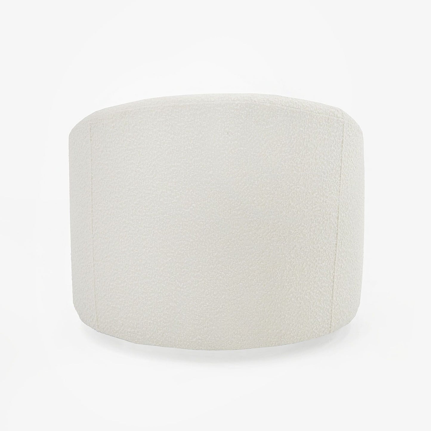 Modrest Frontier - Glam White Fabric Accent Chair