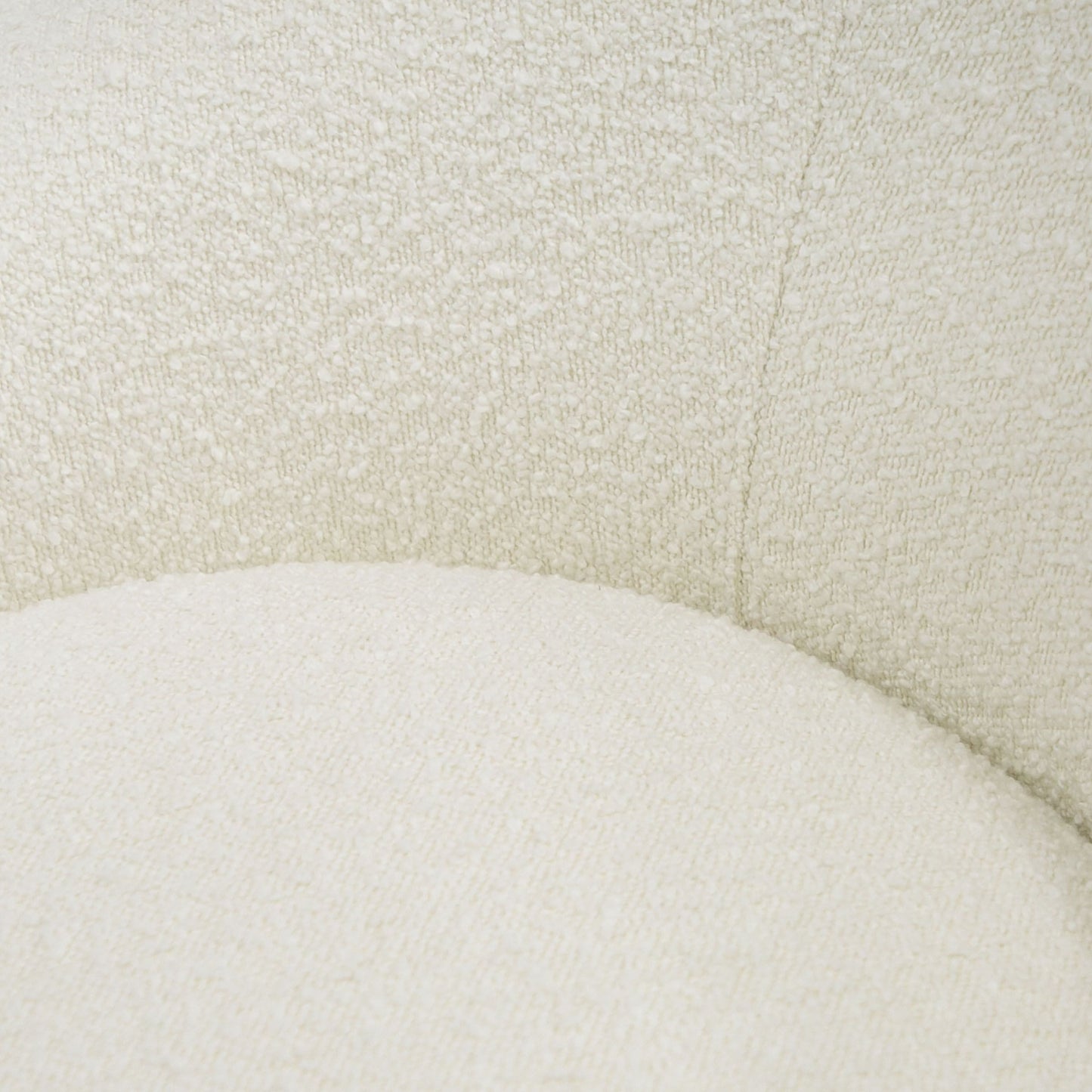 Modrest Frontier - Glam White Fabric Accent Chair