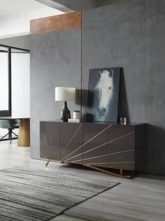 Modrest Katzu Buffet β Modern Grey Design with Elegant Rose Gold Accents