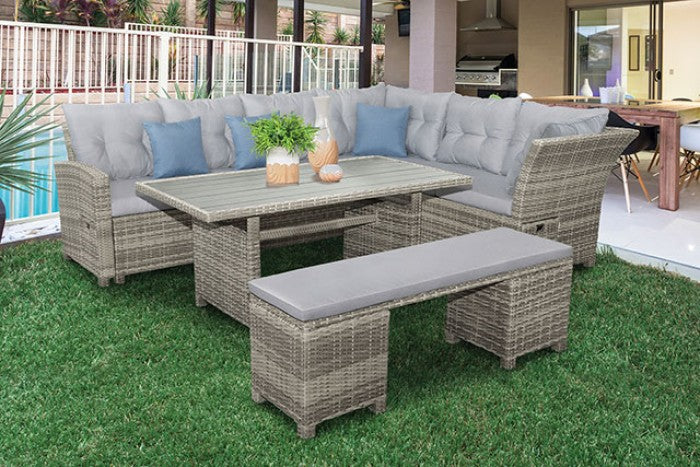 Malia 5 PC Sectional Set with Bench - Stylish & Spacious Sectional Sofa Set with a Comfortable Bench for Added Seating