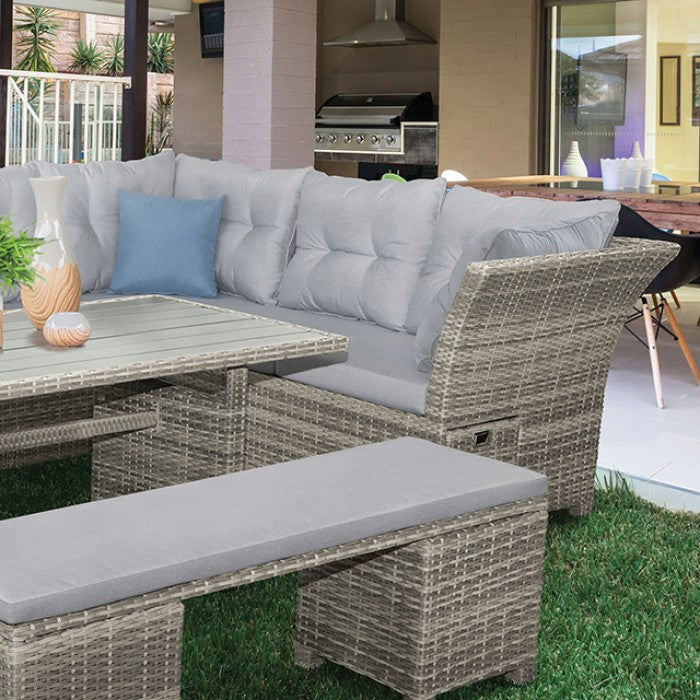 Malia 5 PC Sectional Set with Bench - Stylish & Spacious Sectional Sofa Set with a Comfortable Bench for Added Seating