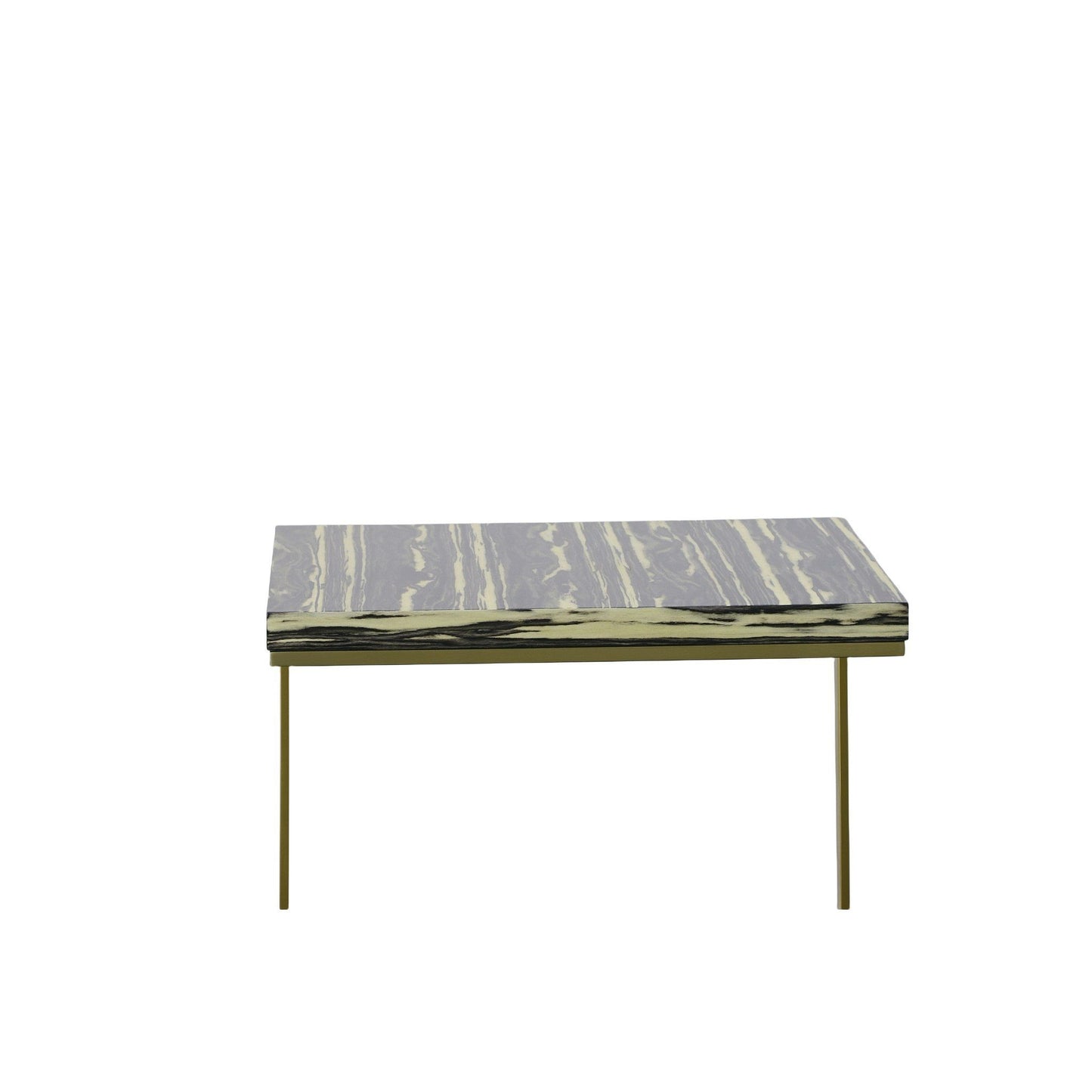 Modrest Greely - Glam Black and Gold Marble End Table