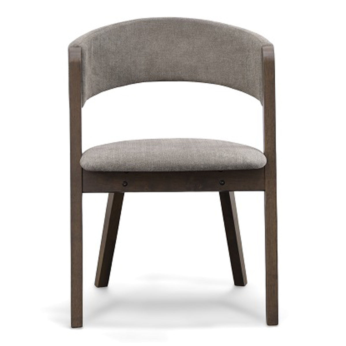 Grover Grey and Dark Wenge Dining Chair Set of 2