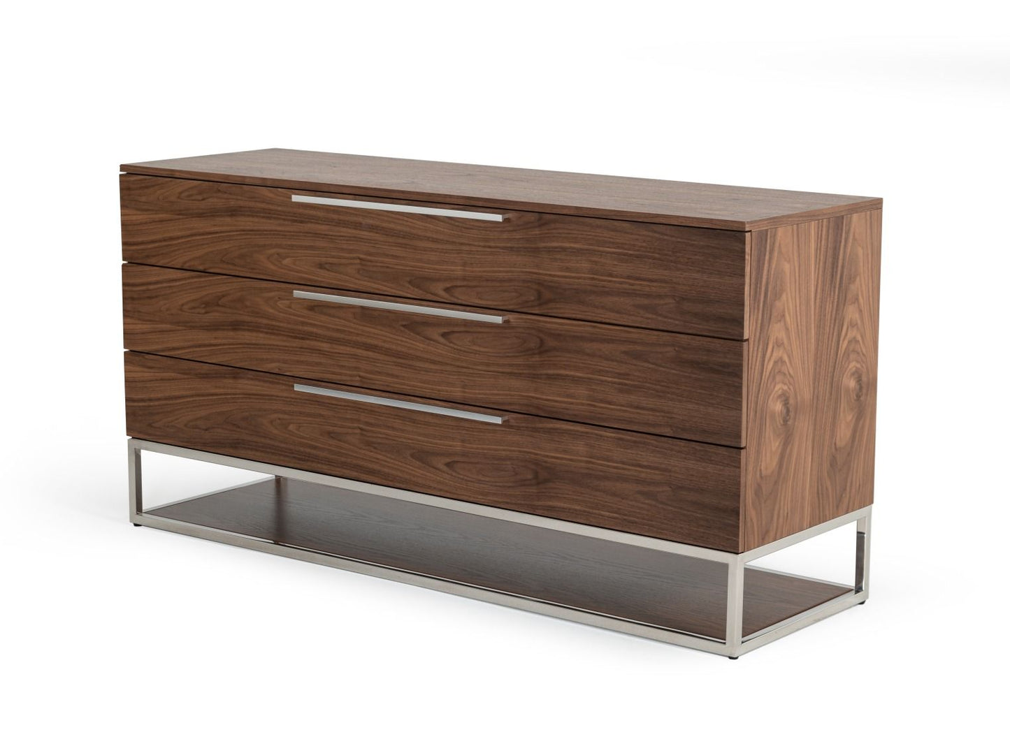 Modrest Helenora Modern Walnut Dresser - Elegant, Spacious, and Functional Storage for a Stylish Bedroom