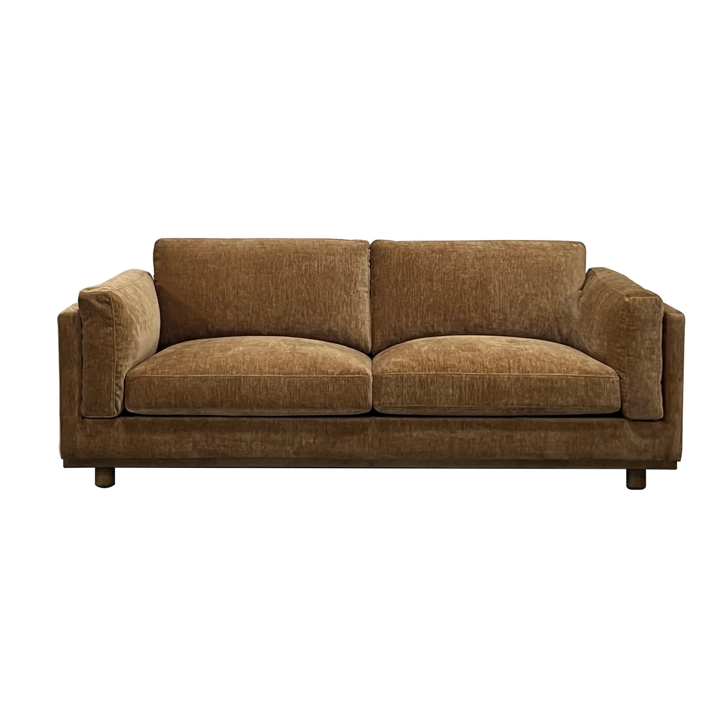 Garan Sofa – Contessa Ginger Fabric Upholstery on Sturdy Hardwood Frame