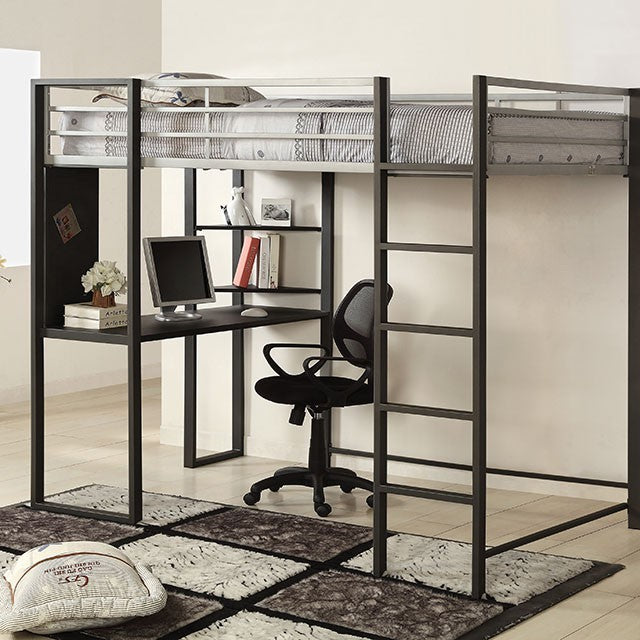 Sherman Silver Gun Metal Bunk Bed