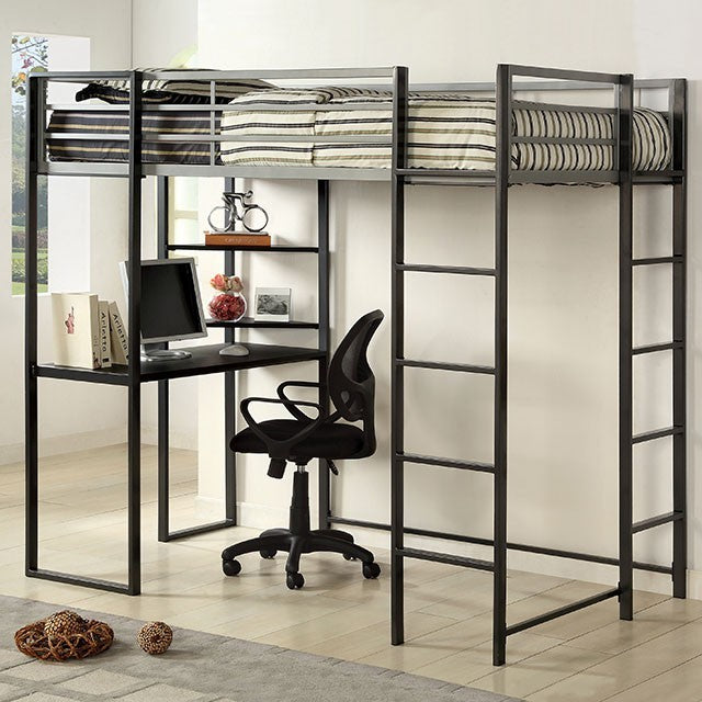 Sherman Silver Gun Metal Bunk Bed