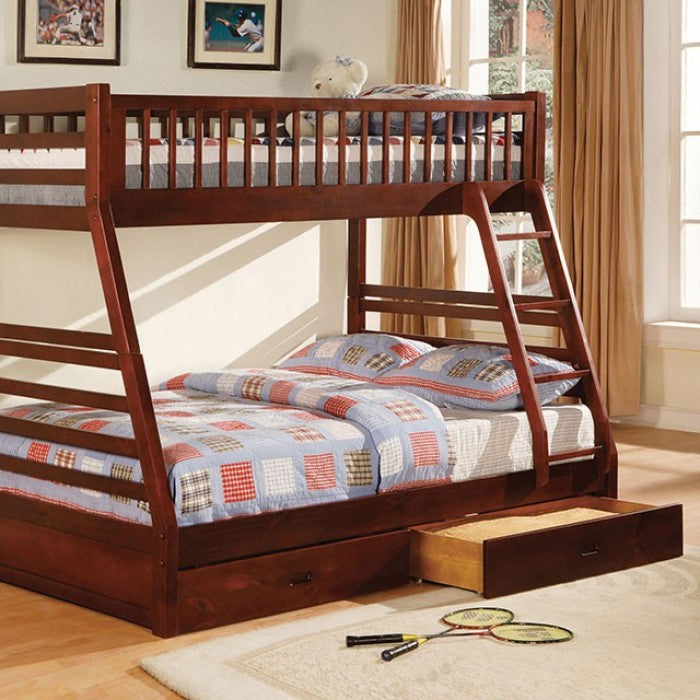 California 2 Drawer Twin Over Full Bunk Bed
