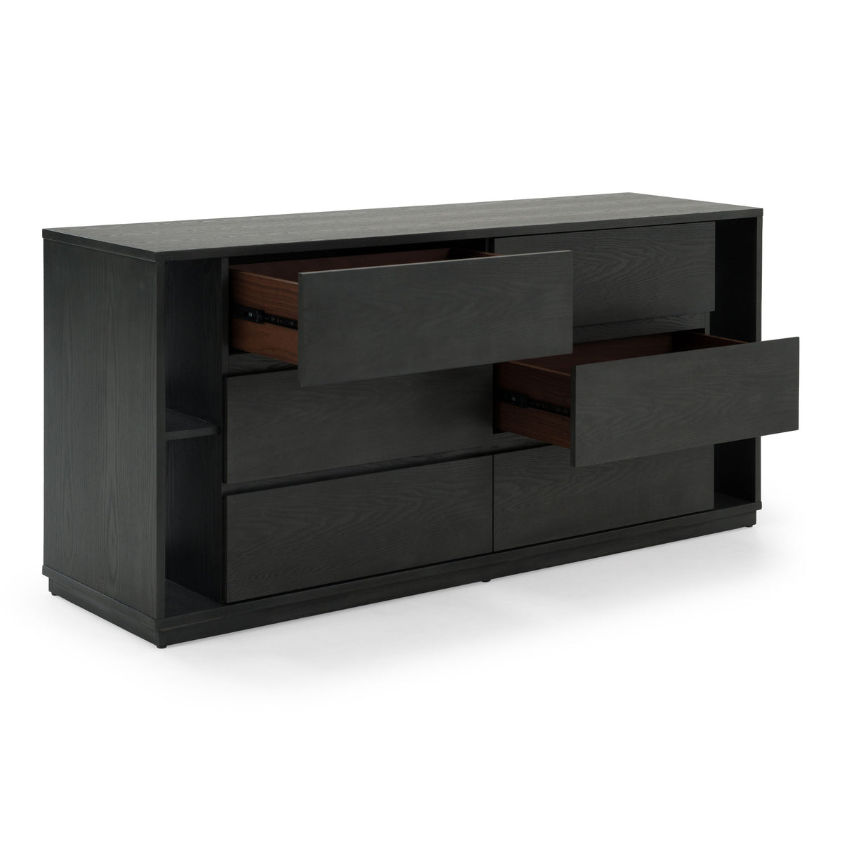 Jagger Grey Wash Veneer Dresser with 6 Drawers