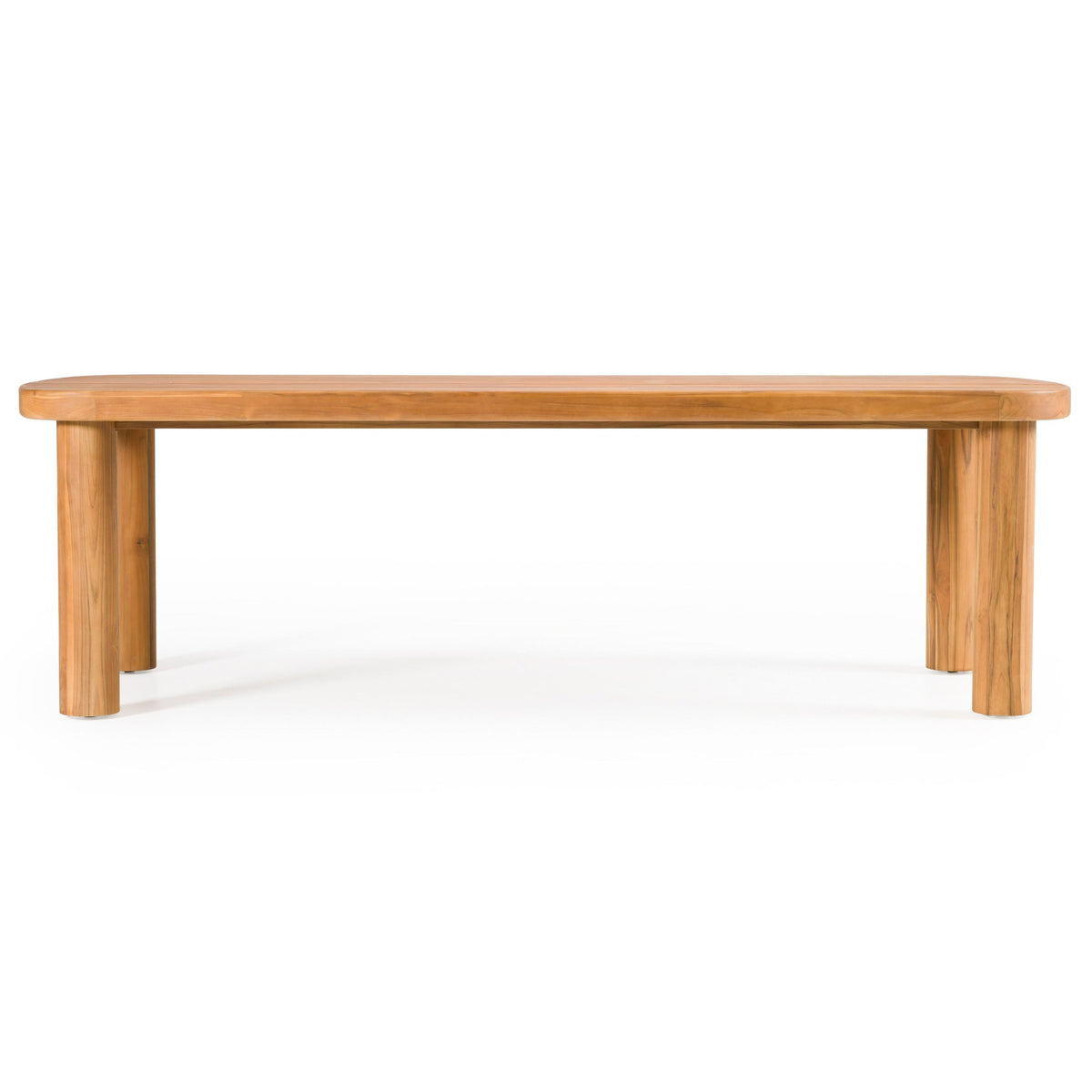 Kamari Outdoor Dining Set β Teak Wood Table with Grey Olefin Fabric Chairs