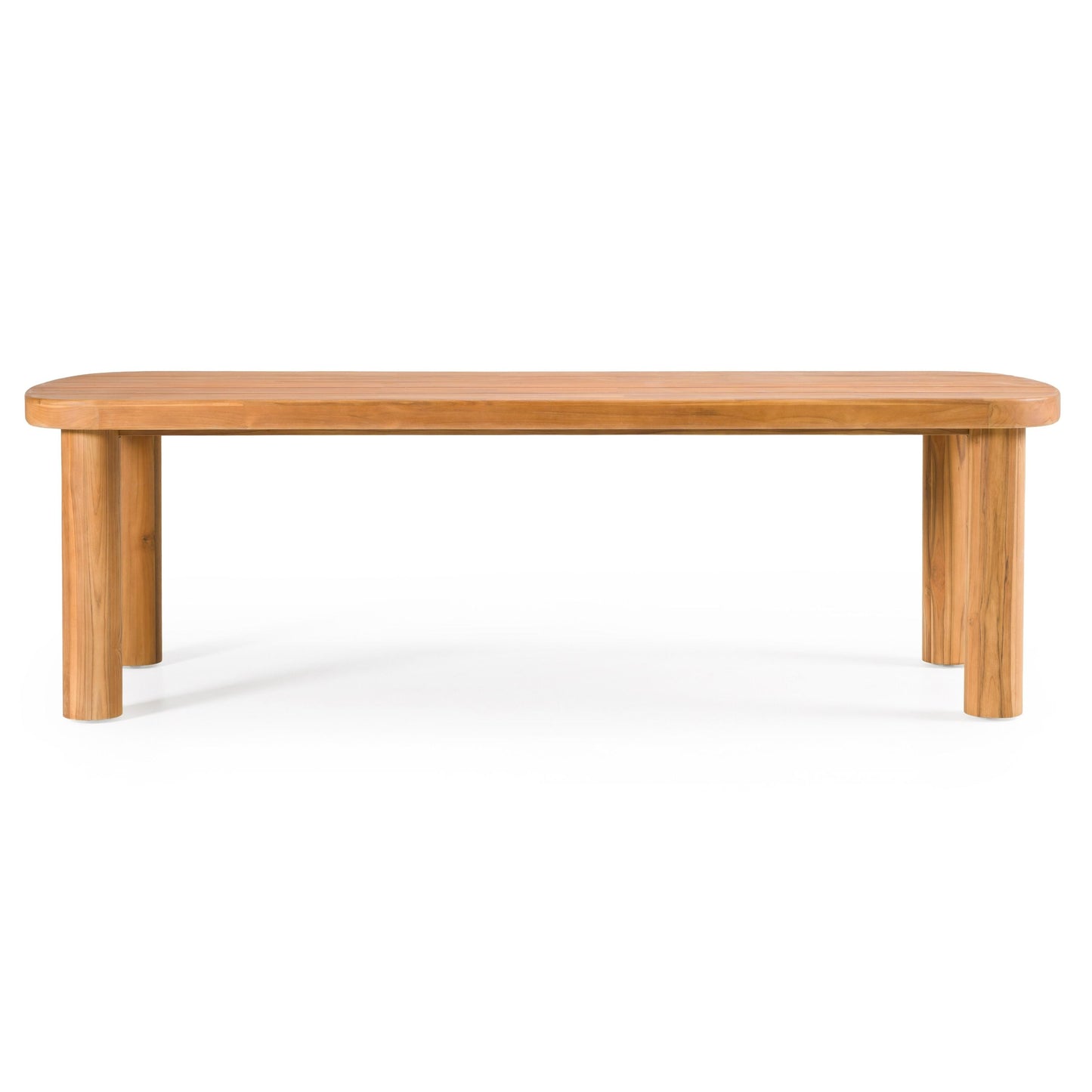 Kamari Outdoor Dining Set – Teak Wood Table with Grey Olefin Fabric Chairs