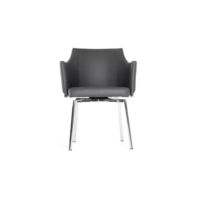 Modrest Kaweah Modern Grey Dining Chair – Sleek Design Meets Comfort