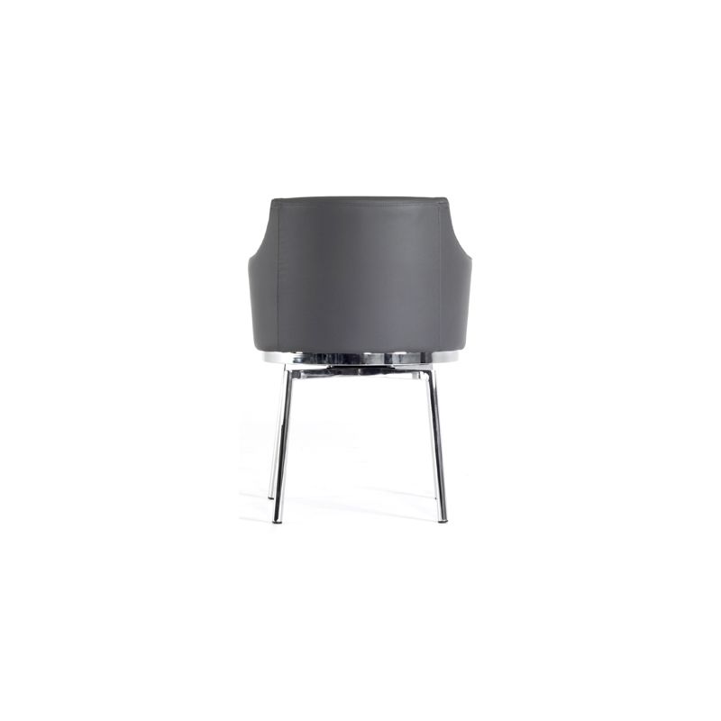 Modrest Kaweah Modern Grey Dining Chair – Sleek Design Meets Comfort
