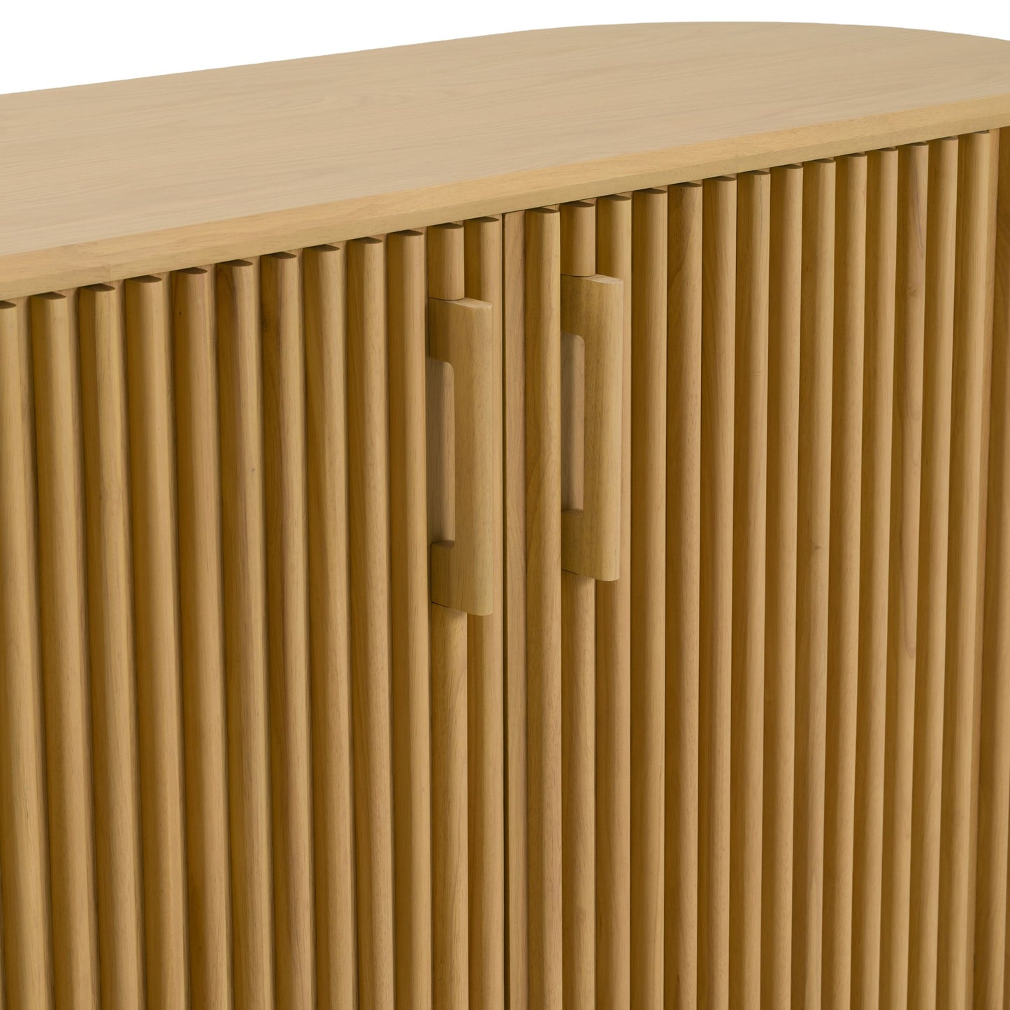 Kayce Modern Natural Oak 3βDoor Buffet with Interior Shelves