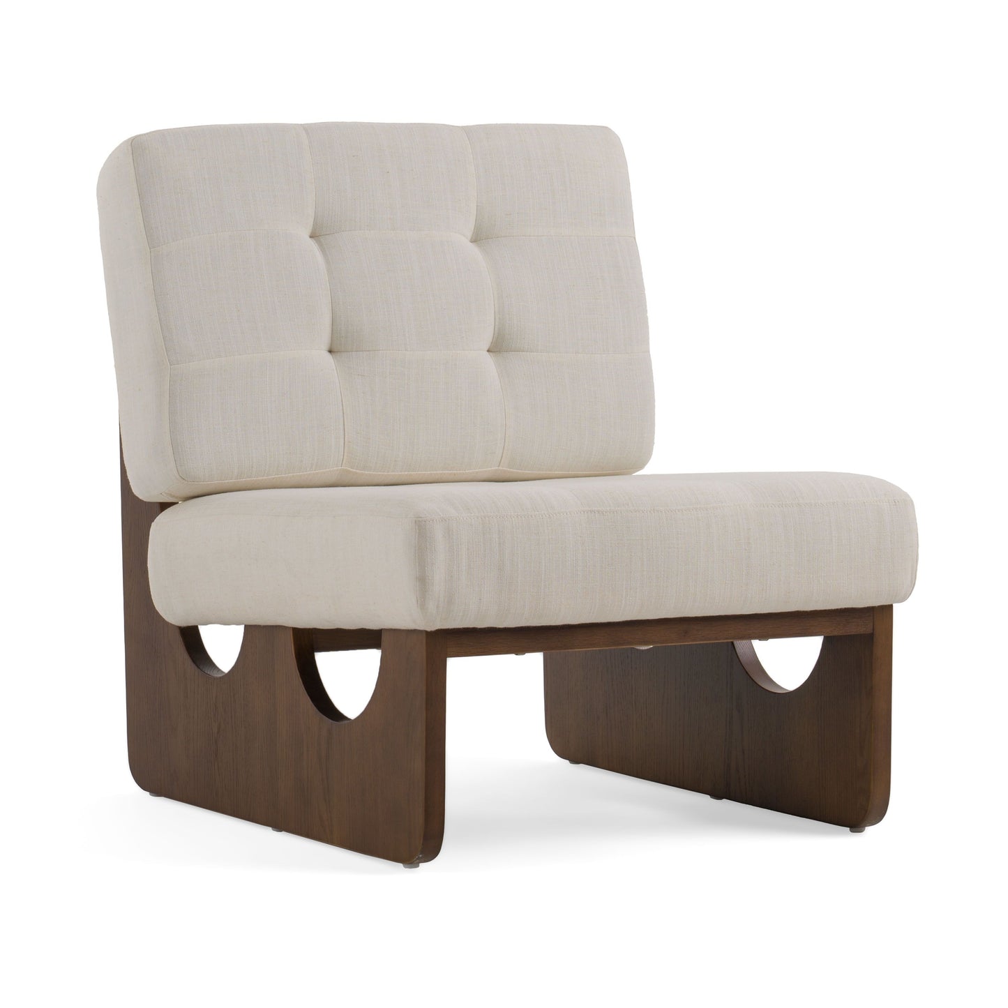 Modrest Kaylie Contemporary Off-White Accent Chair - Elegant and Versatile Seating for Modern Spaces