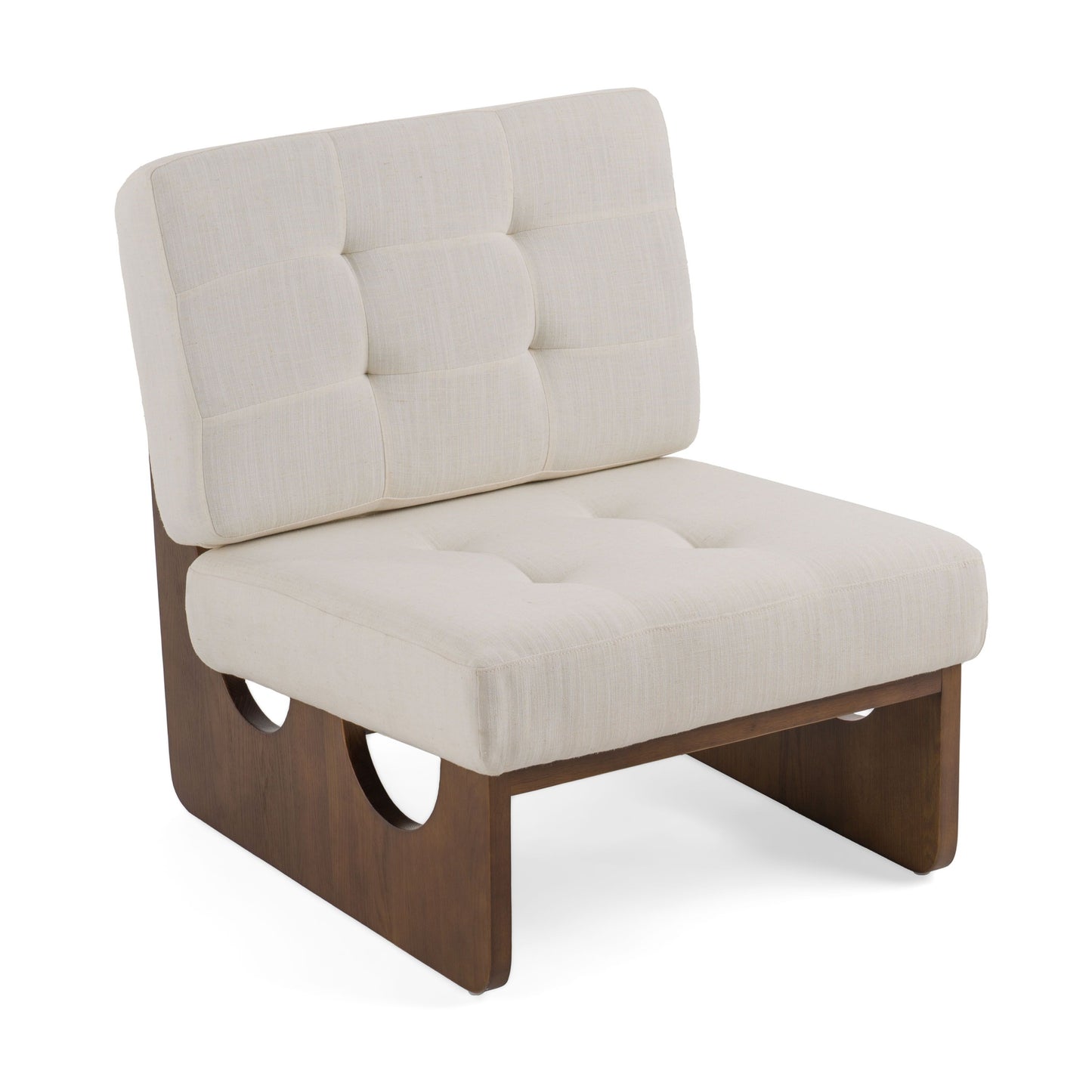 Modrest Kaylie Contemporary Off-White Accent Chair - Elegant and Versatile Seating for Modern Spaces