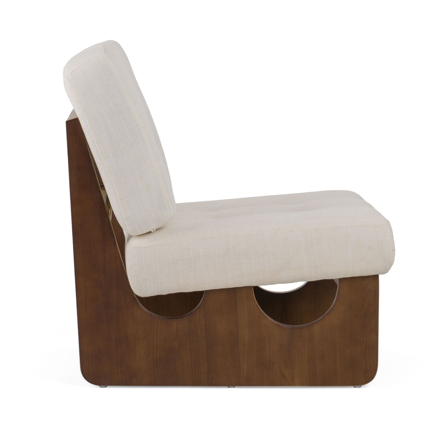 Modrest Kaylie Contemporary Off-White Accent Chair - Elegant and Versatile Seating for Modern Spaces
