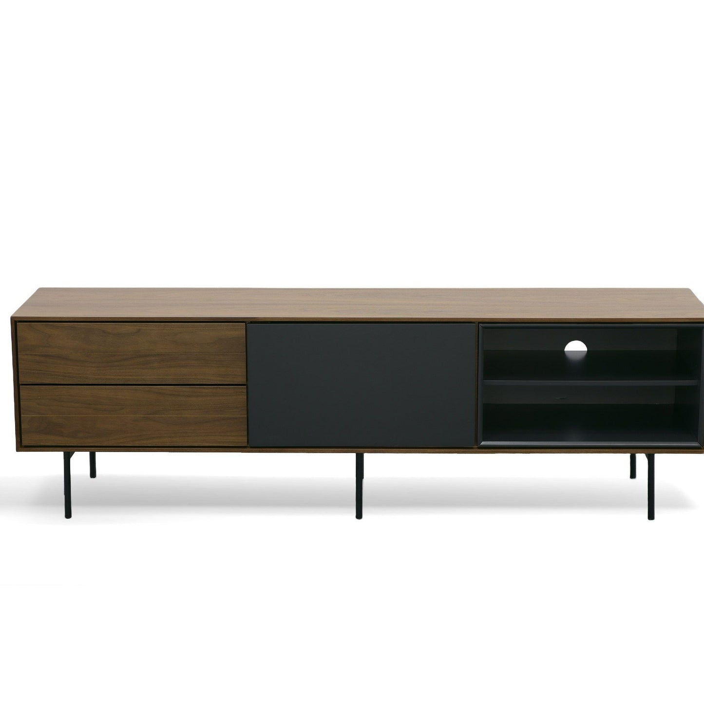 Modrest Kenny Modrest Walnut & Grey TV Stand