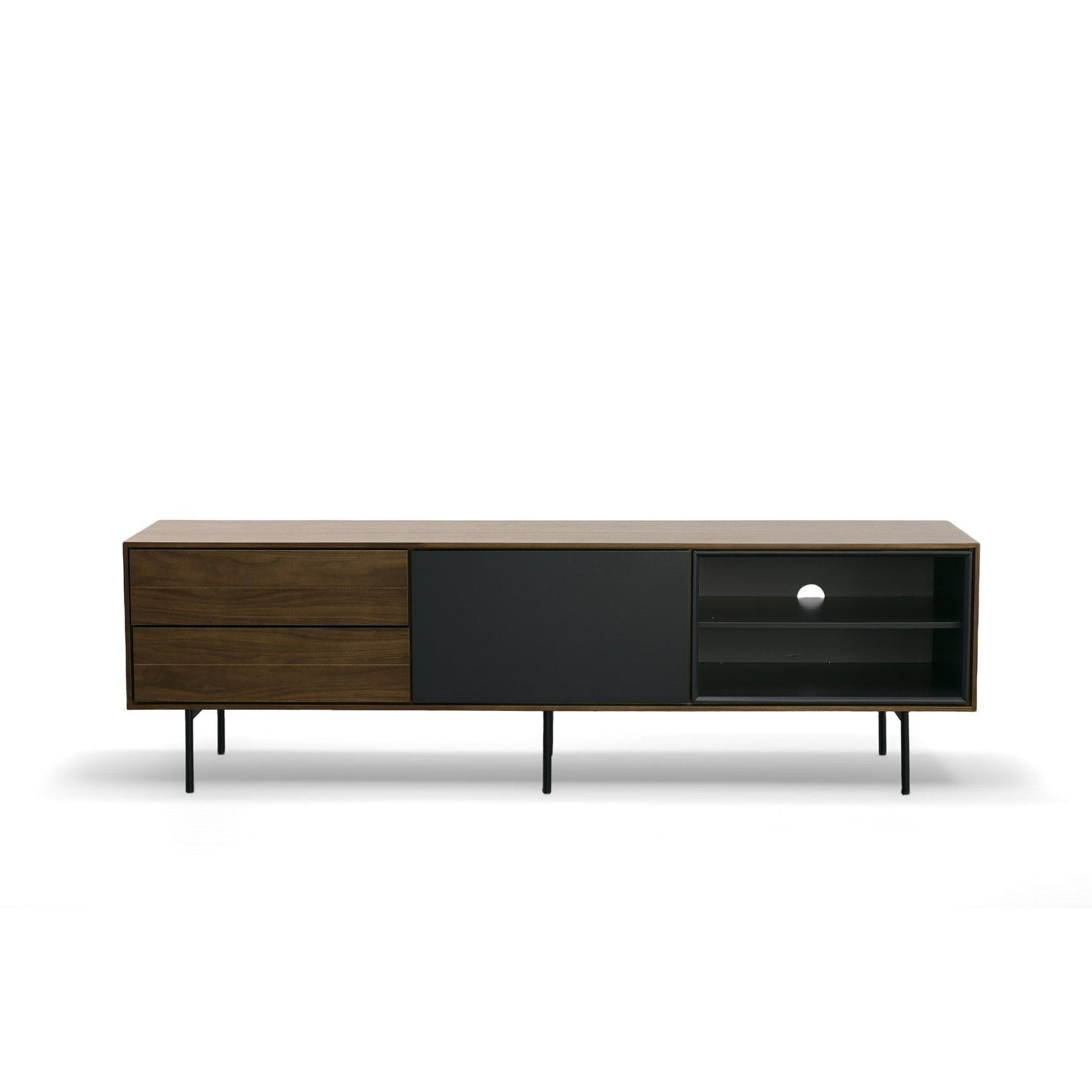 Modrest Kenny Modrest Walnut & Grey TV Stand