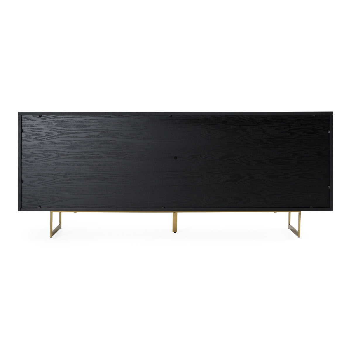 Kilson Black Oak and Champagne Gold 4-Door Storage Buffet