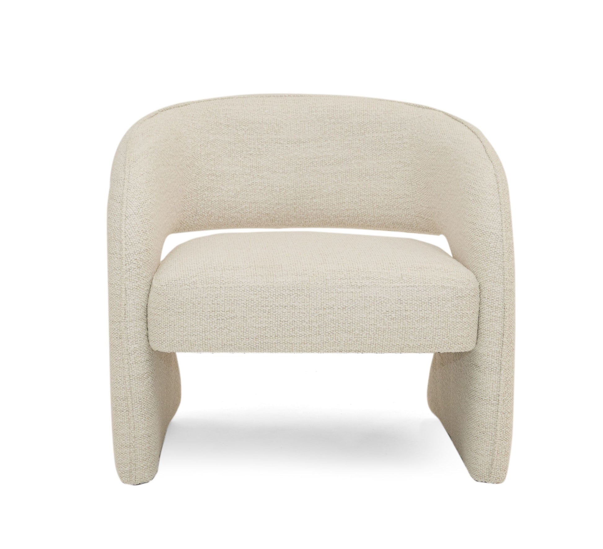 Modrest Luby - Modern Cream Fabric Accent Chair - Stylish Design Furniture