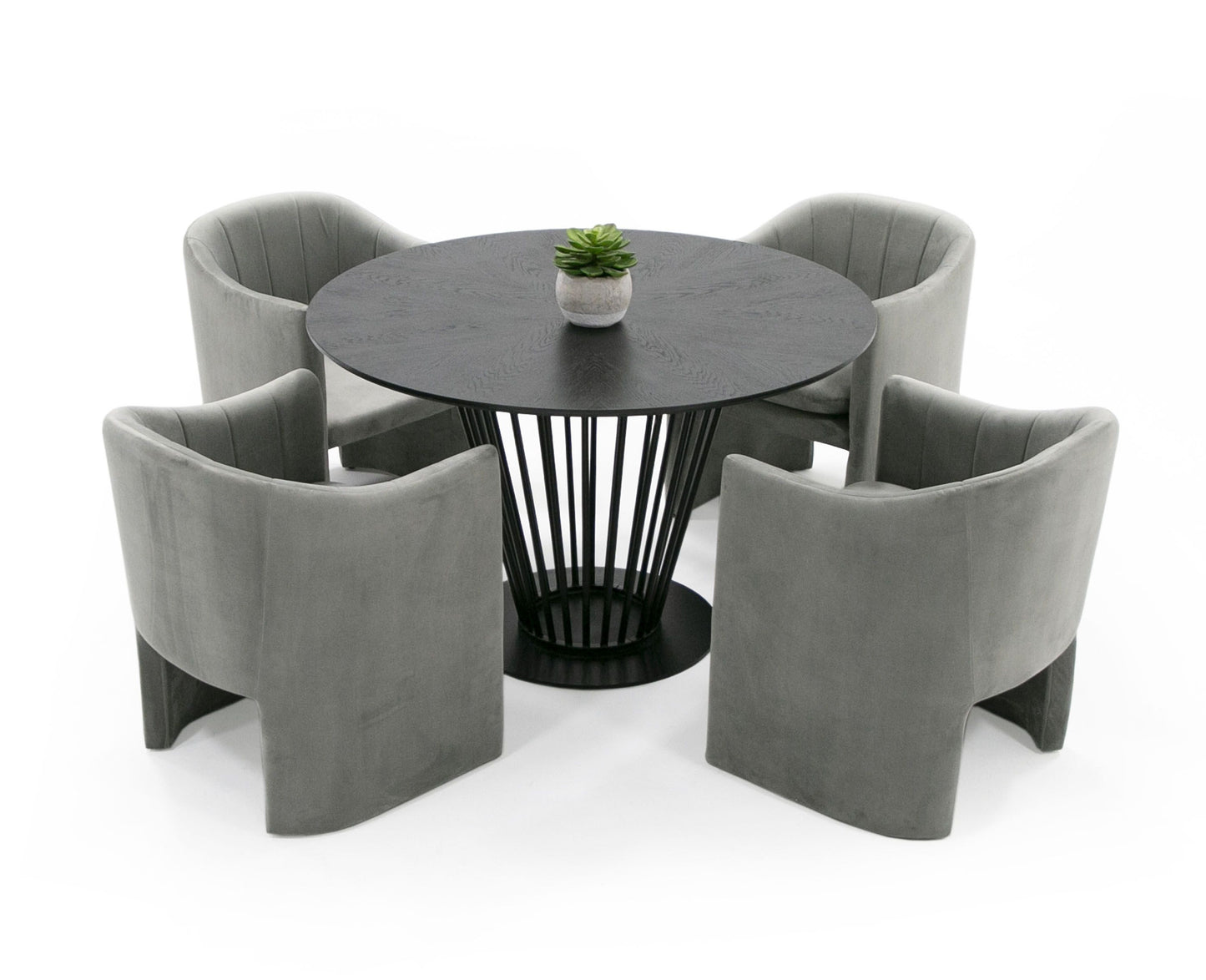 Conroy Black Round Dining Table