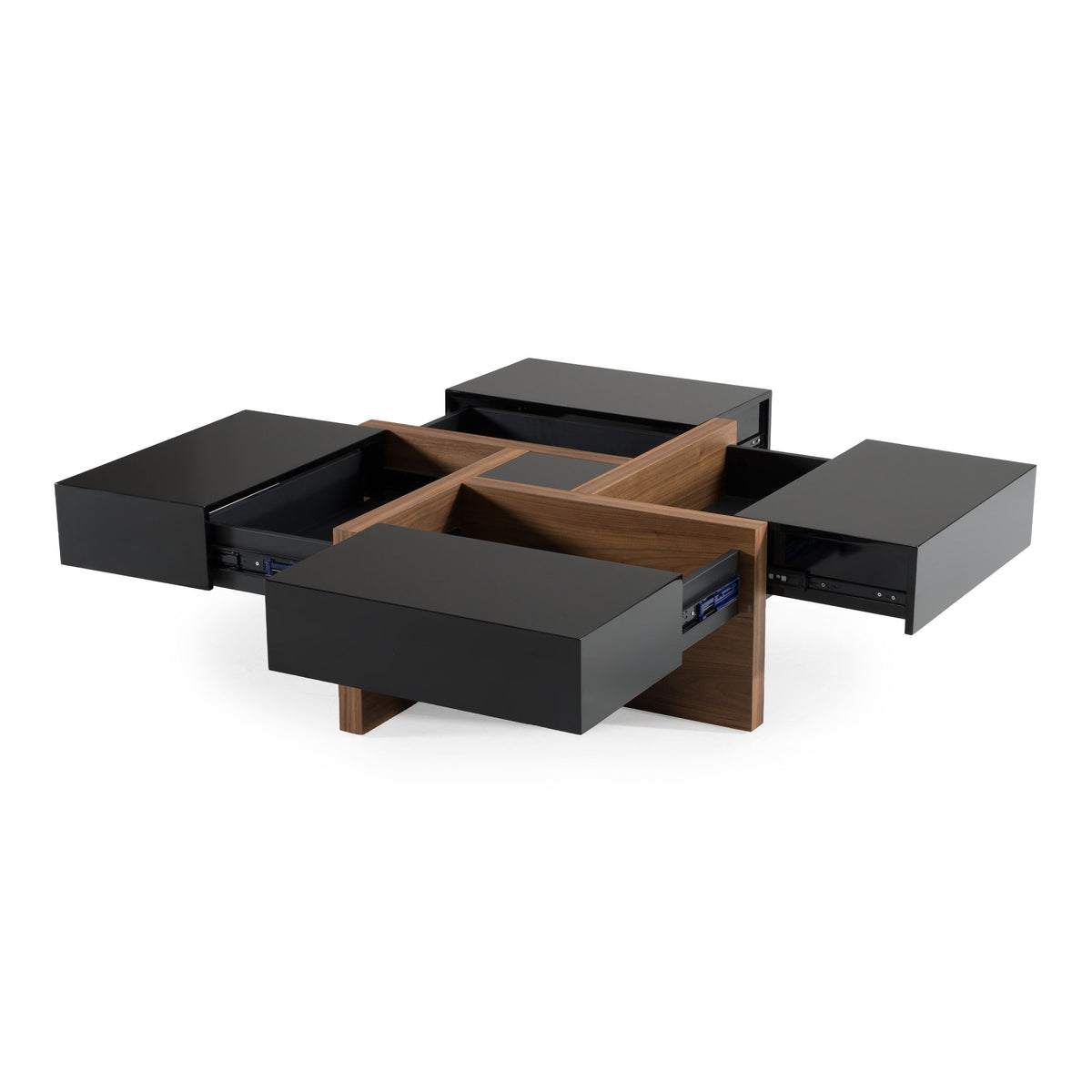 Makai Black and Walnut Coffee Table