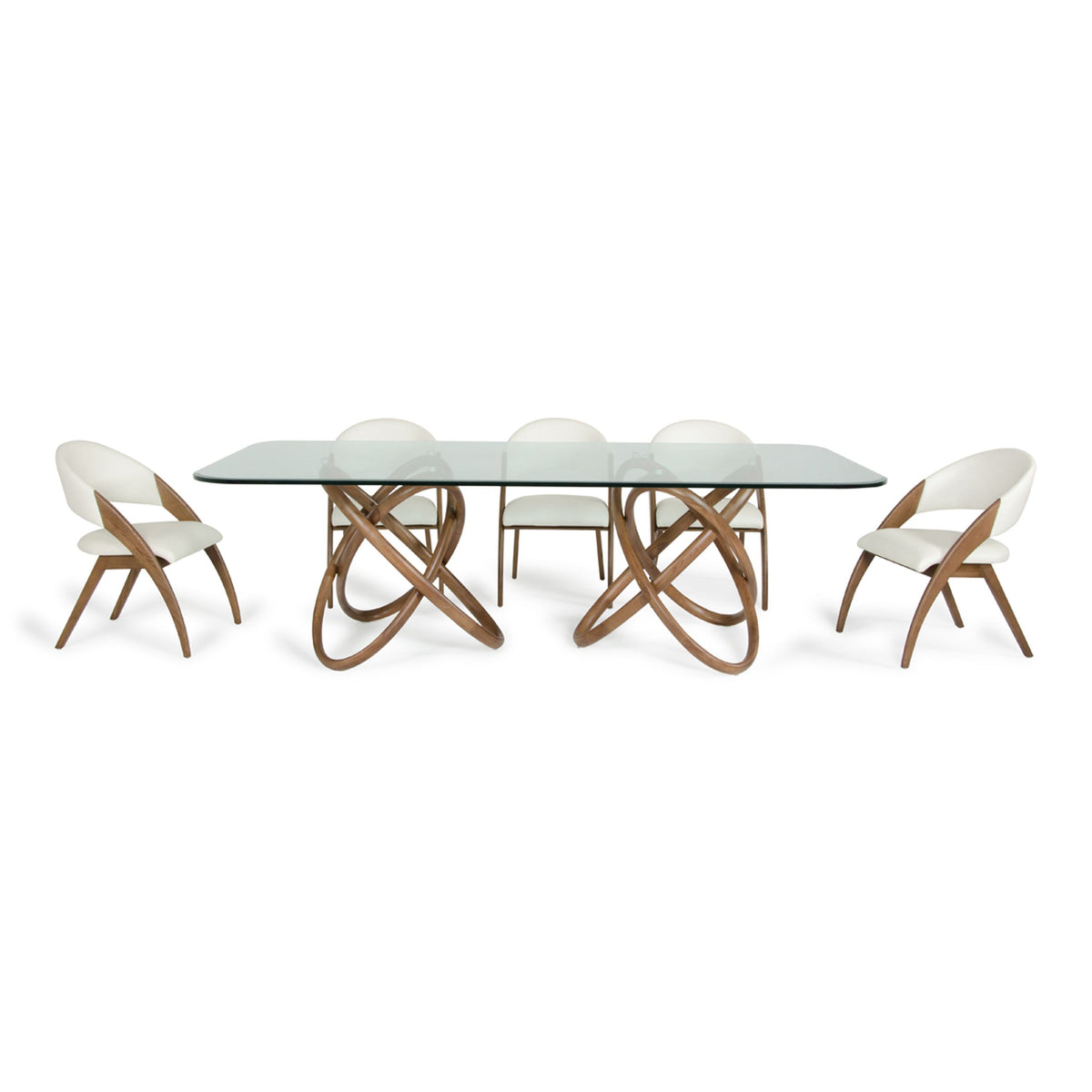 Mason and Lucas Walnut Dining Set
