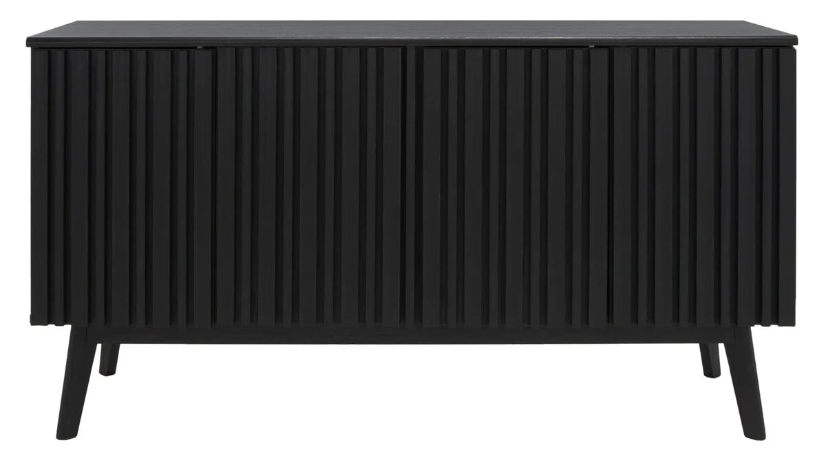 Helena 4 Door 4 Shelf Media Stand - Modern TV Console with Ample Storage