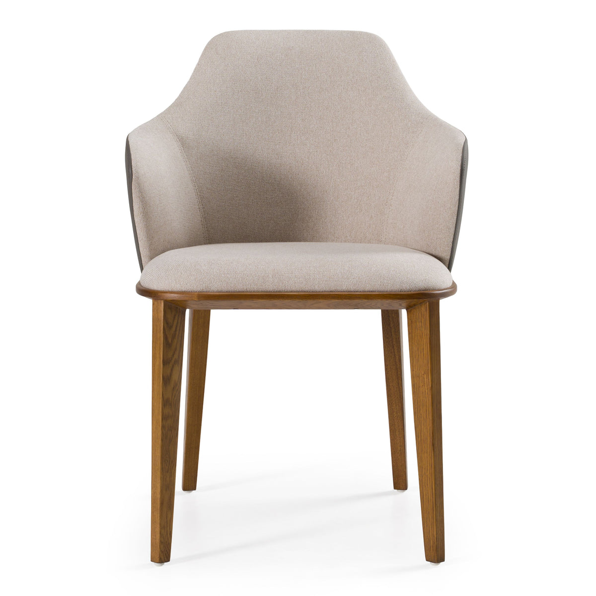 Megan Dining Chair with Beige and Grey Upholstery
