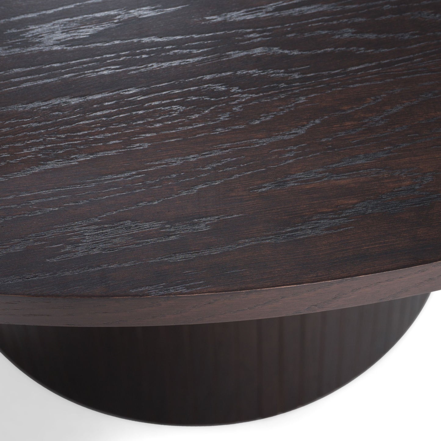 Modrest Miami Modern Brown Round Dining Table with Extension Sleek Contemporary Design with Versatile Functionality for Stylish Dining Spaces