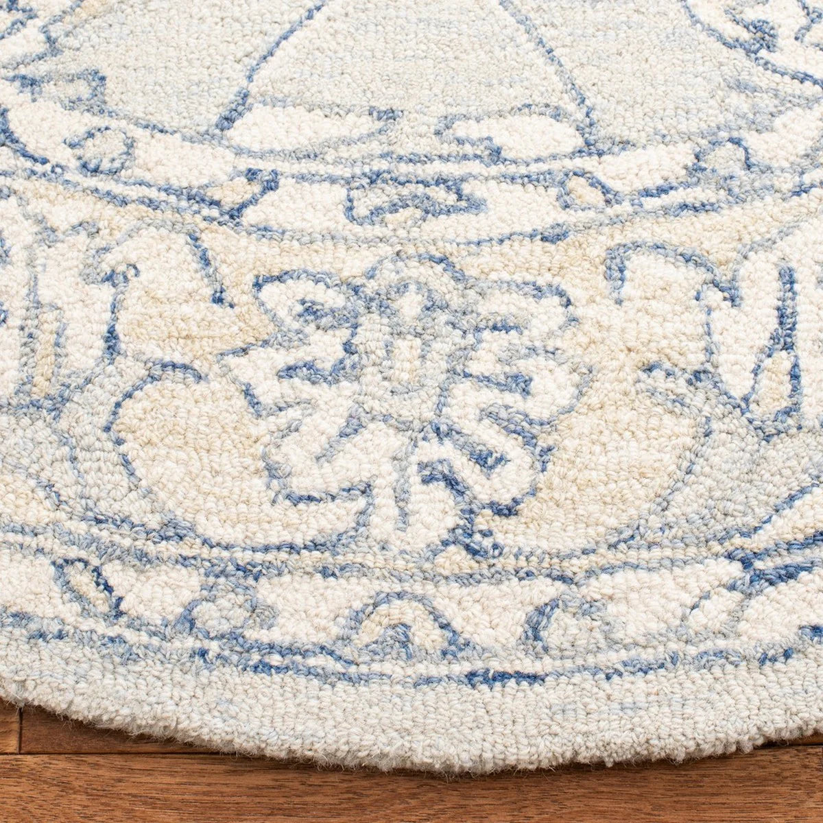 Micro-Loop Contemporary Hand-Tufted Wool Pile Rug - Elegant and Soft Floor Accent with a Modern Design