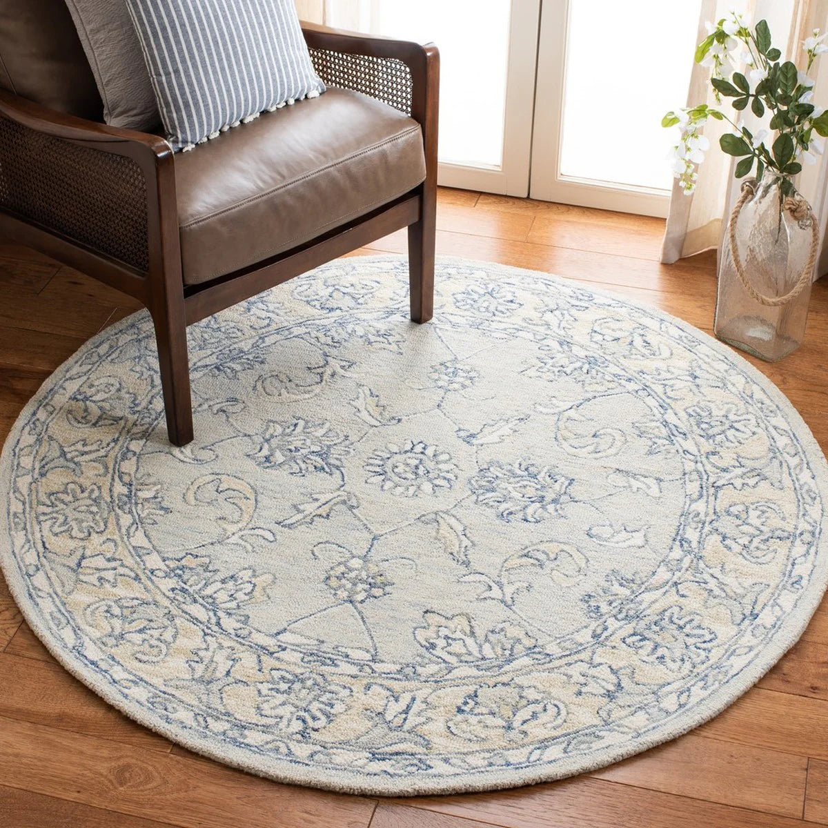 Micro-Loop Contemporary Hand-Tufted Wool Pile Rug - Elegant and Soft Floor Accent with a Modern Design