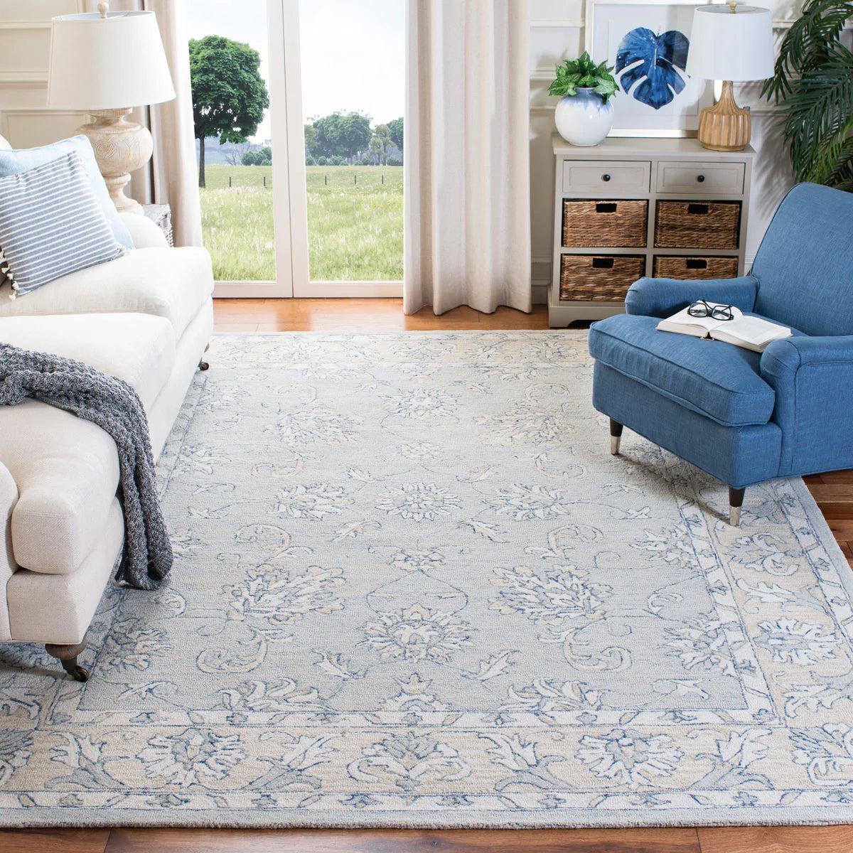 Micro-Loop Contemporary Hand-Tufted Wool Pile Rug - Elegant and Soft Floor Accent with a Modern Design