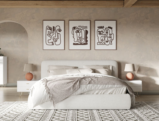 Modrest Liam Modern Ivory Fabric Upholstered Bed β Elegant Comfort for Your Bedroom