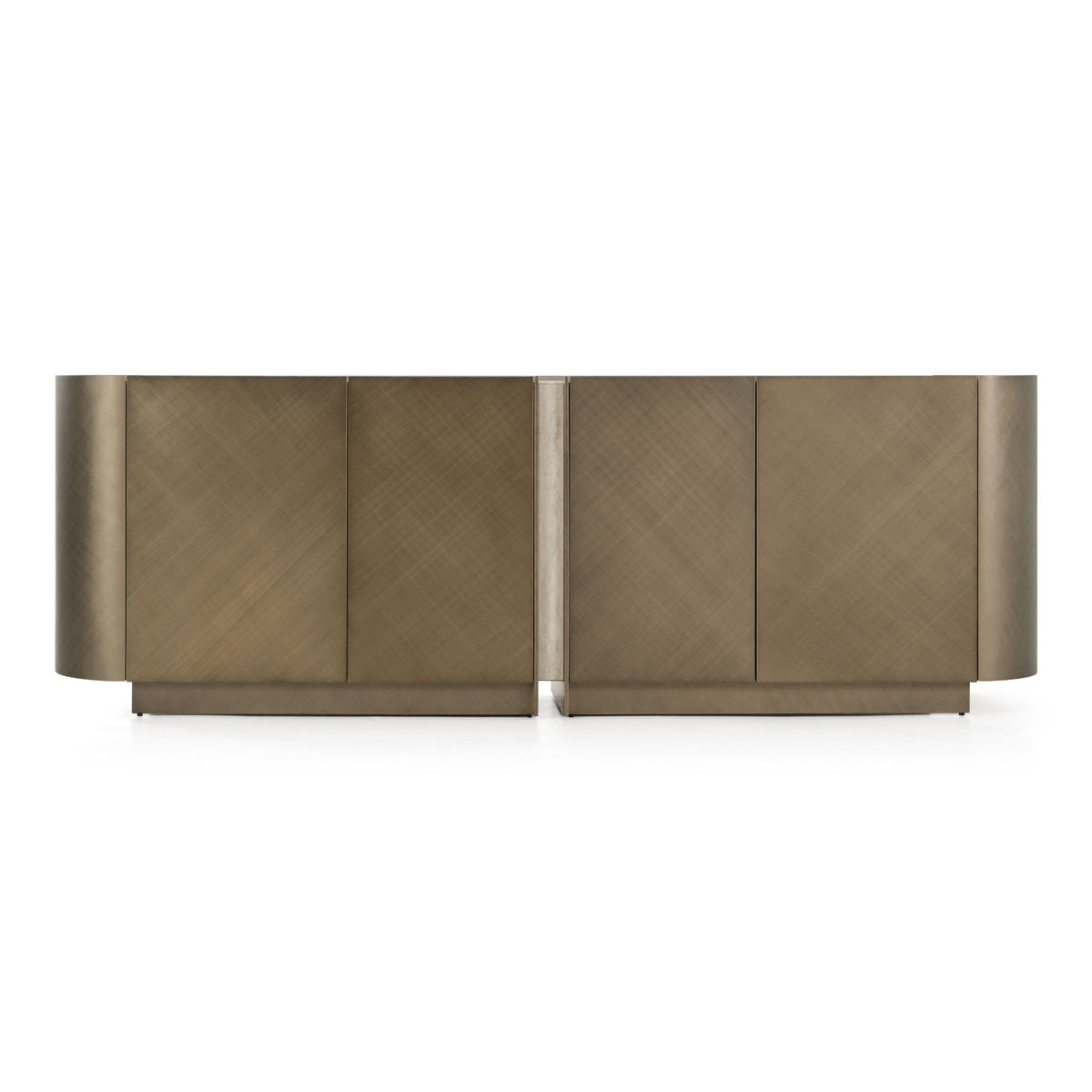 Moorgate Bronze Sideboard with Faux Travertine Ceramic Top