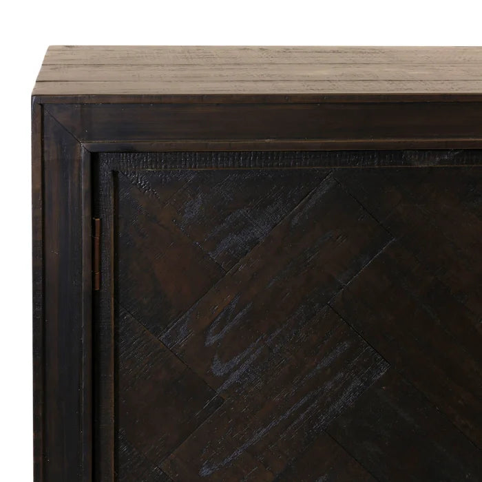 Kona | 3-Door Console – A sleek and modern console featuring three spacious doors perfect for adding storage and style to your living room or entryway.