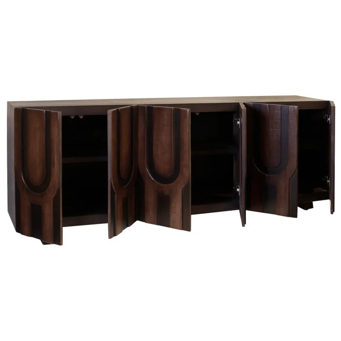Diapason Large Console with 6 Doors for Spacious Storage and Display