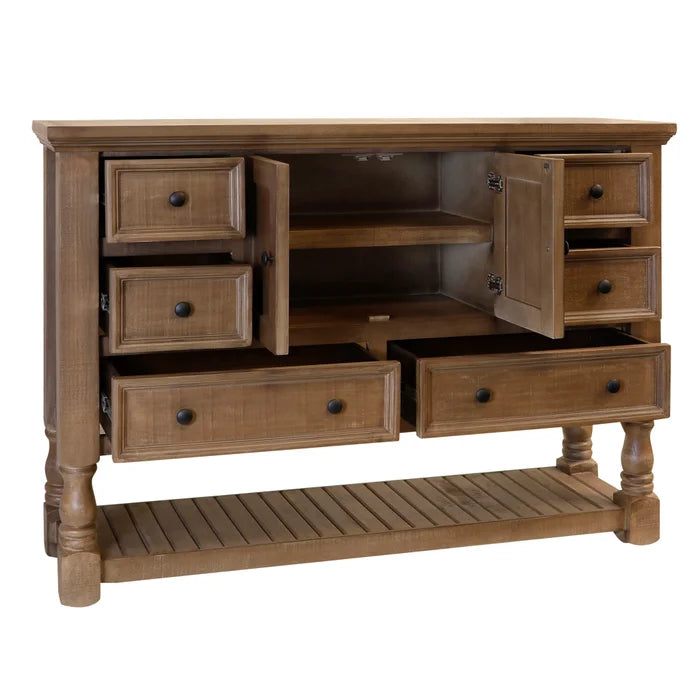 Mailroom Dresser with 6 Drawers and 2 Doors for Stylish Storage and Organization