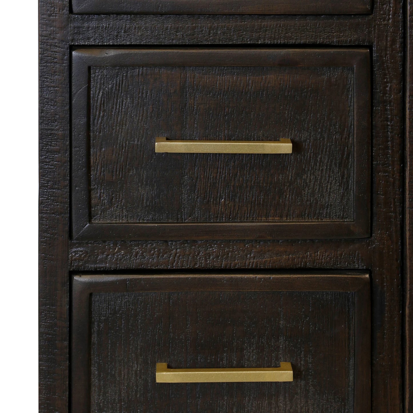Burnt Umber Solid Wood 8 Drawer 2 Door Wardrobe Console Stylish and Ample Storage Solution