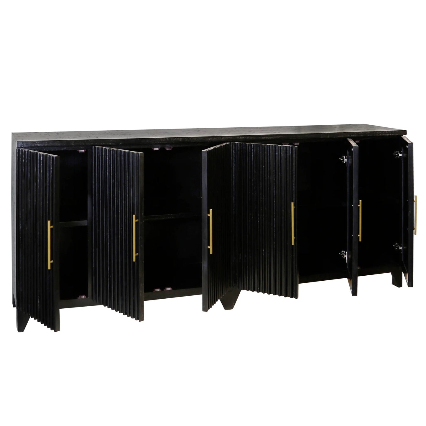 Briar Solid Wood 6 Door Server Sideboard Elegant and Spacious Storage Solution