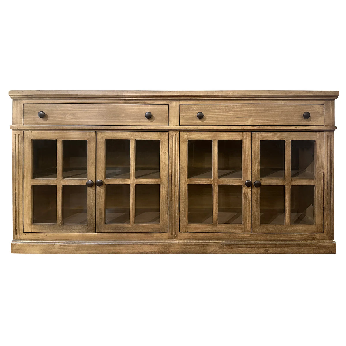 4 Door Cabinet With 2 Drawers Lined In Felt