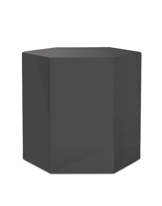 Modrest Newmont Medium Grey High Gloss End Table β Sleek Elegance for Modern Living