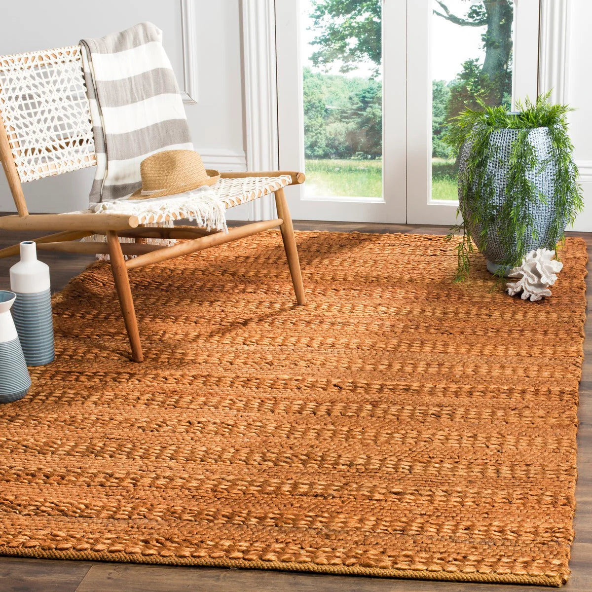 Natural Hand Woven Coastal Rug - Coastal-Inspired Elegance for Your Home Decor