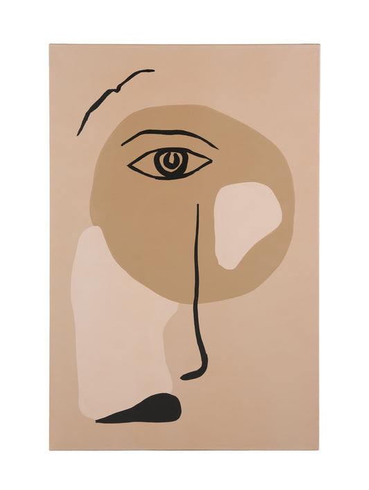 Nose Modern 32" x 47" Painting - Unique and Bold Artwork to Add a Contemporary Touch to Your Home or Office Decor