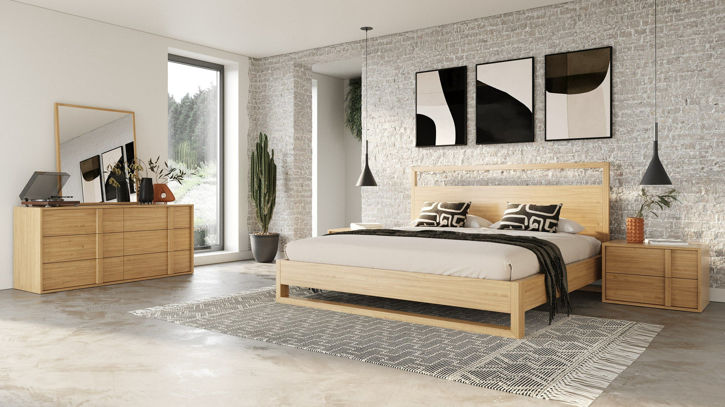 Nova Domus Berlin Modern Natural Oak Dresser - Stylish and Functional Storage Solution for a Contemporary Bedroom or Living Room