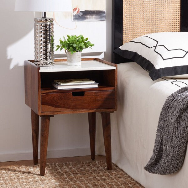 Marion 1-Drawer Nightstand – Modern Minimalist Bedside Table with Storage