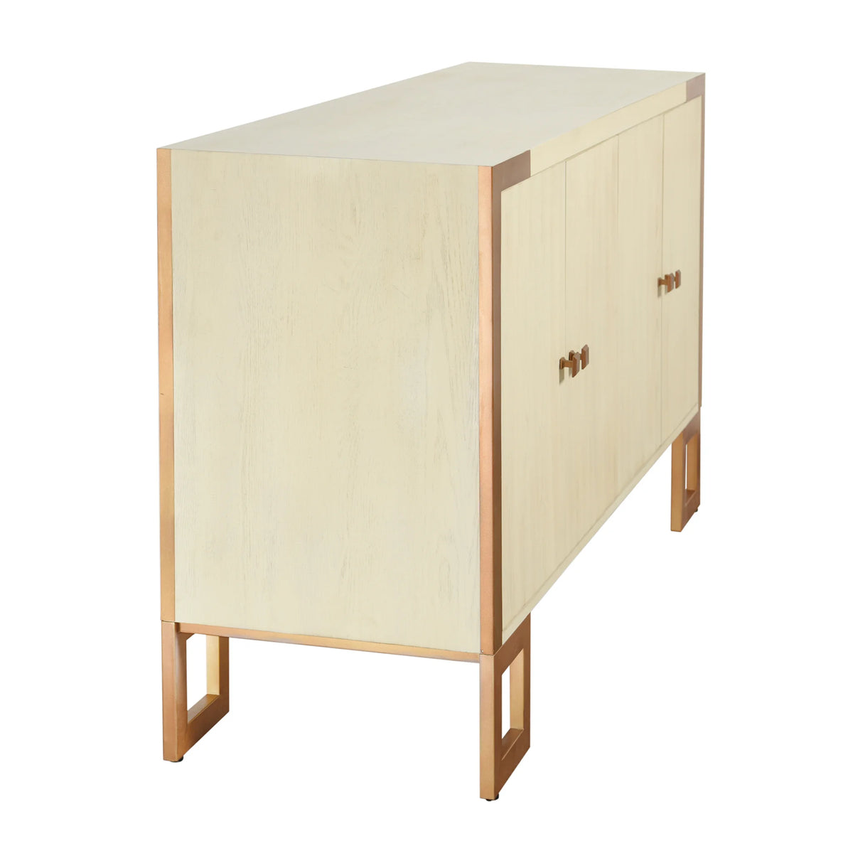 Halton 4 Doors Wooden and Metal Sideboard