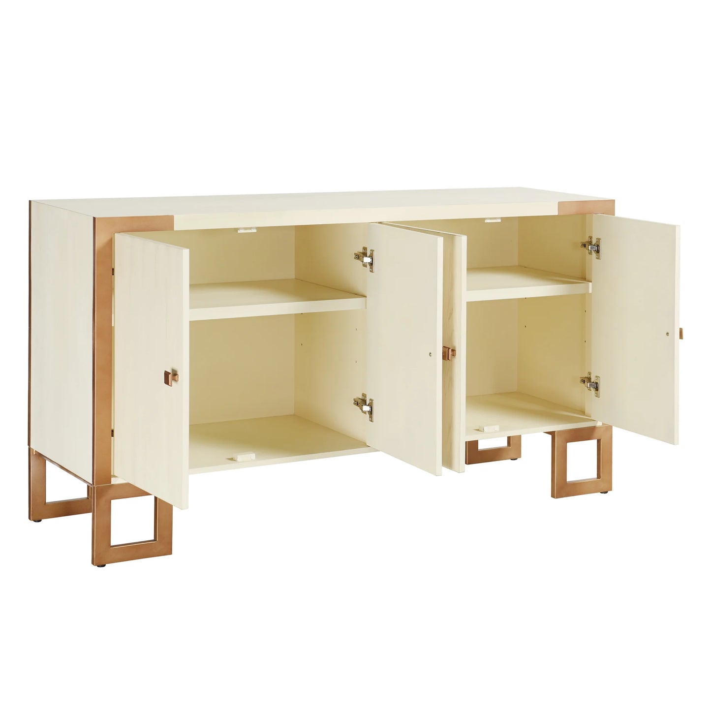 Halton 4 Doors Wooden and Metal Sideboard