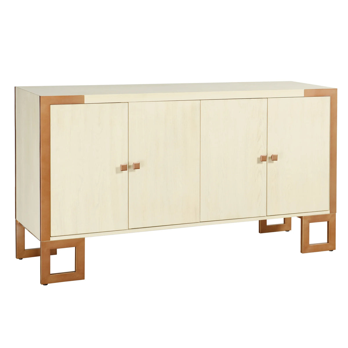 Halton 4 Doors Wooden and Metal Sideboard